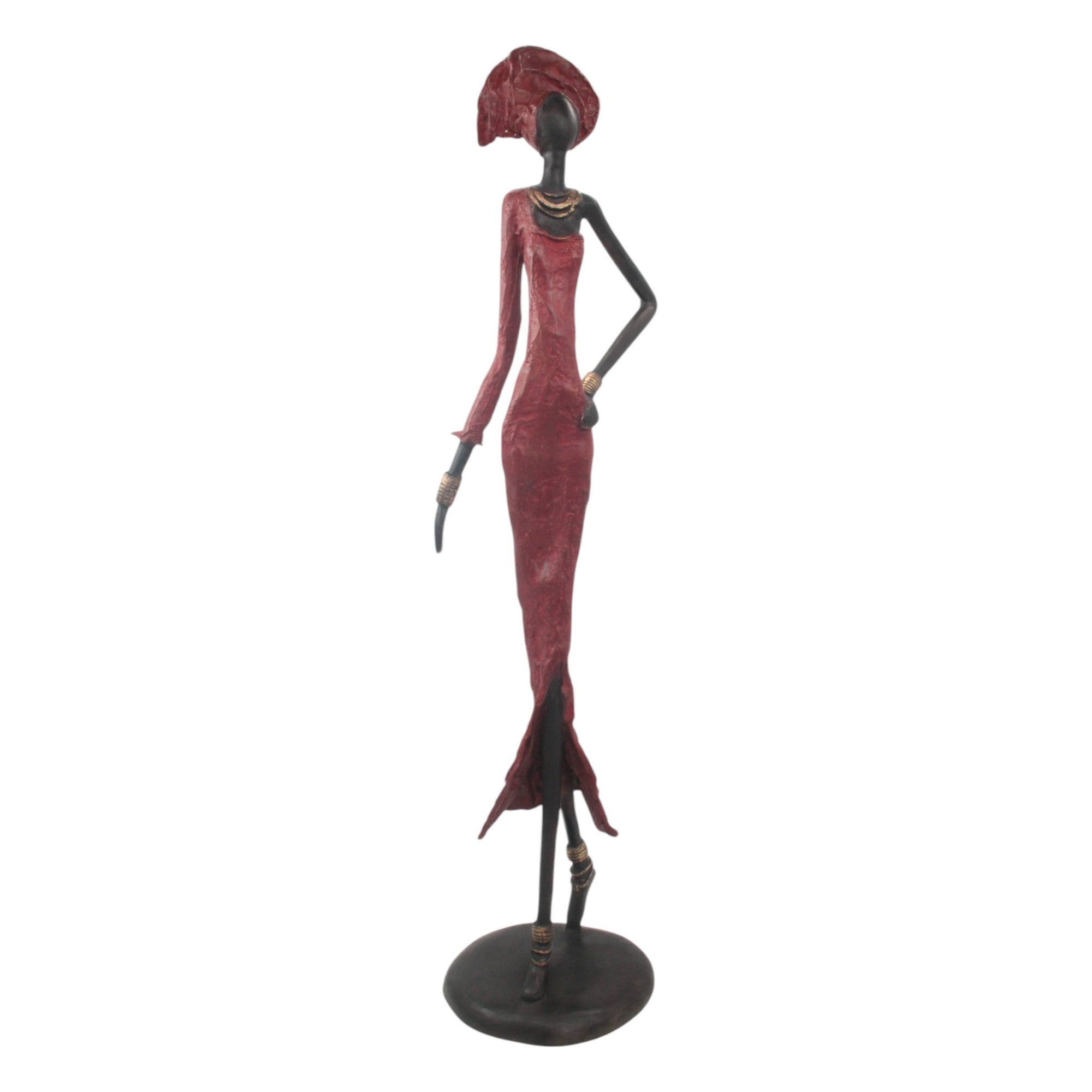 Bronze Issouf 80 cm rouge n°2 Bronzes d'Afrique