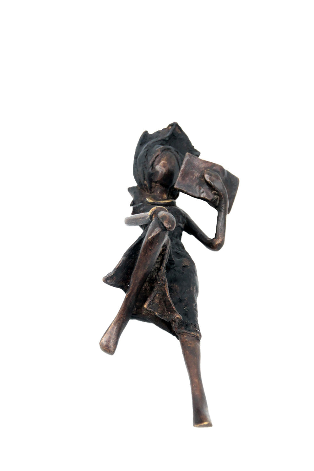 Bronze allongé 20 cm noir n°7 Bronzes d'Afrique