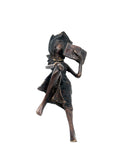 Bronze allongé 20 cm noir n°7 Bronzes d'Afrique
