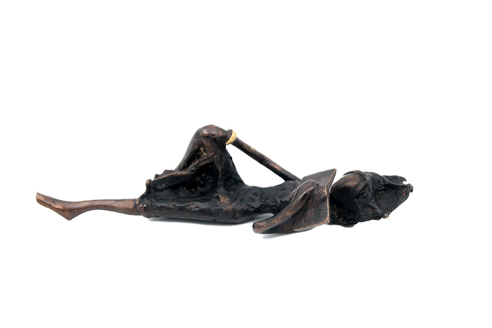 Bronze allongé 20 cm noir n°7 Bronzes d'Afrique