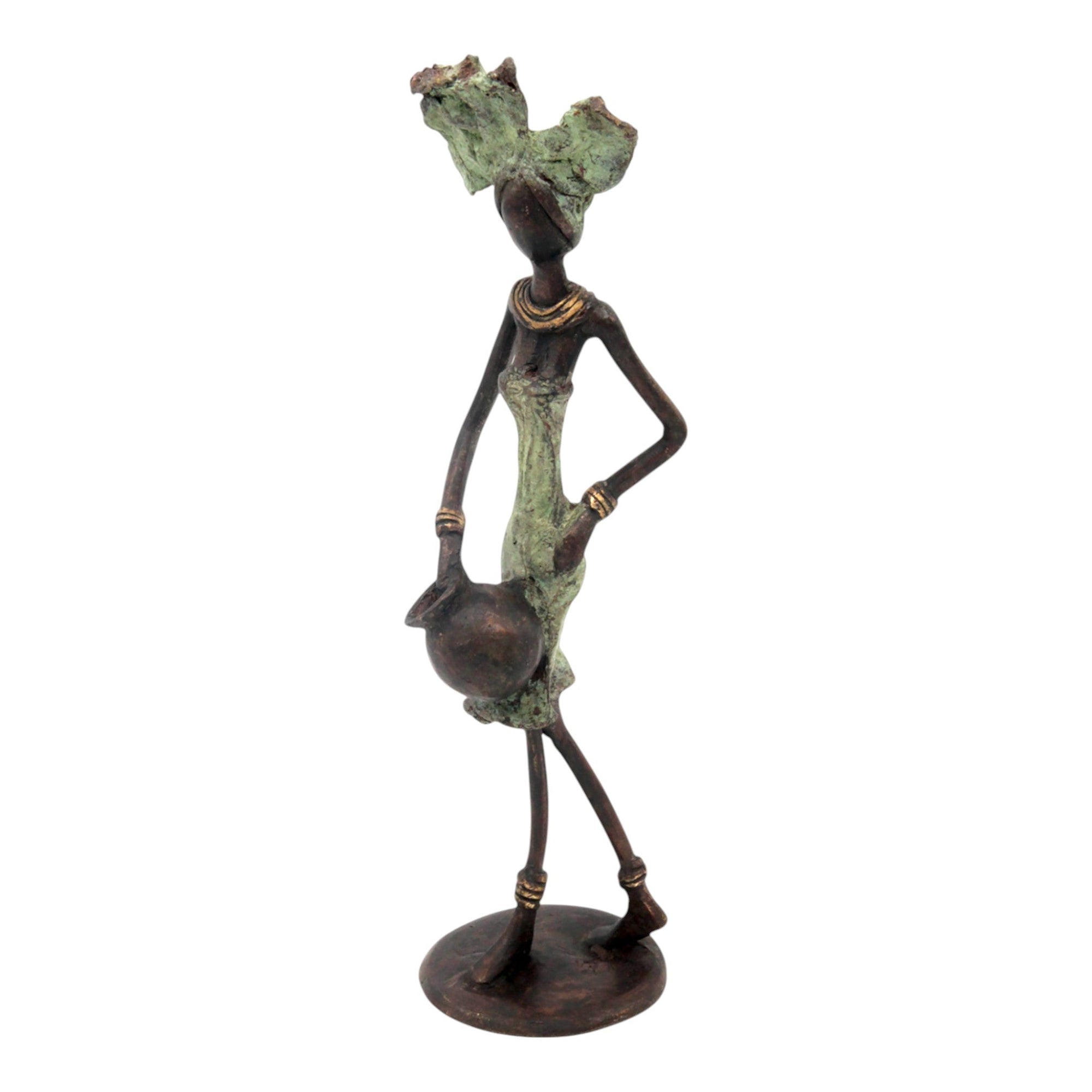 Bronze 25 cm vert n°36 Bronzes d'Afrique