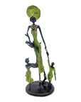 Bronze 3 enfants 35 cm vert Bronzes d'Afrique