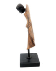 Bronze Feuille simple 45 cm marron n°3 Bronzes d'Afrique