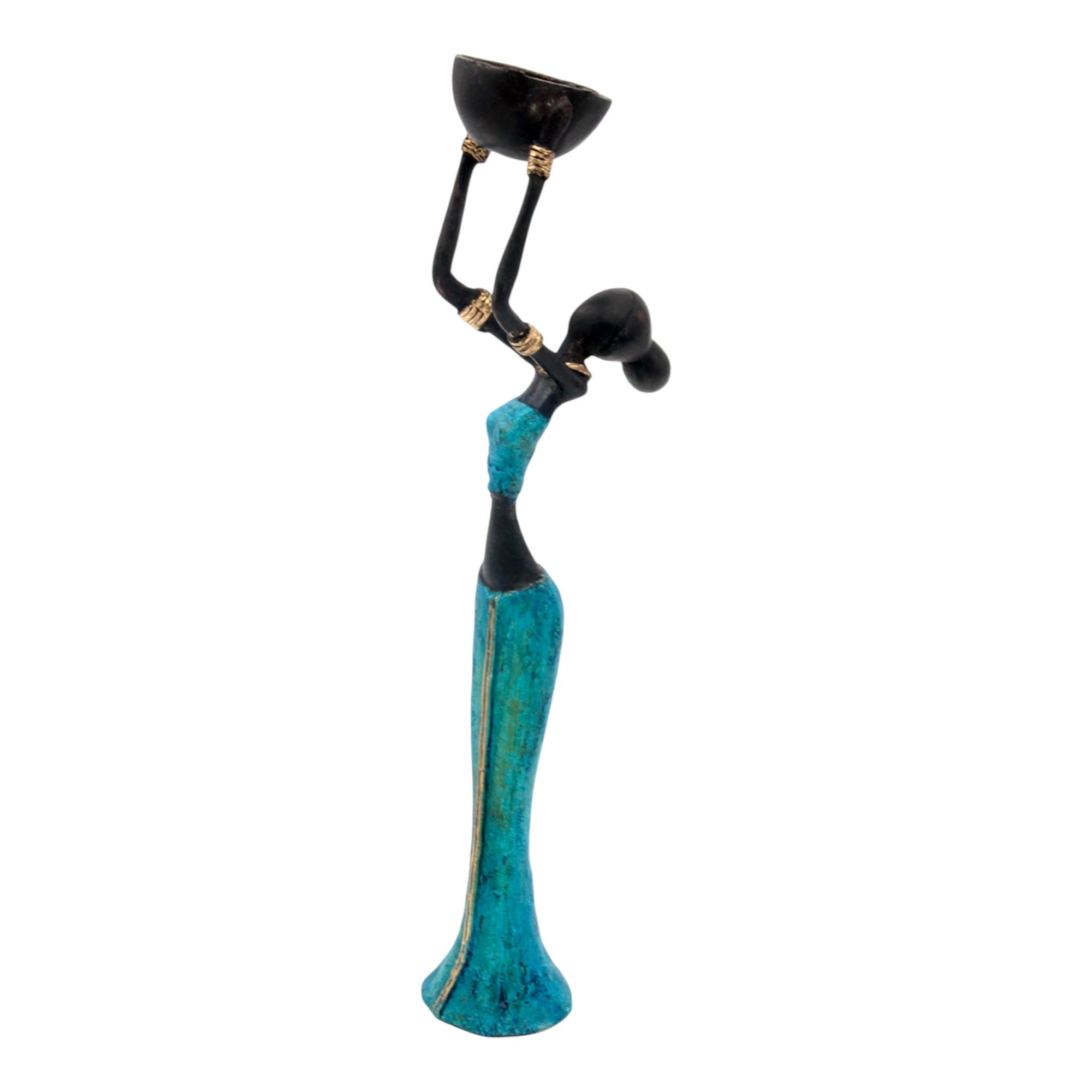 Bronze Mohamadi Dermé 30 cm bleu n°6 