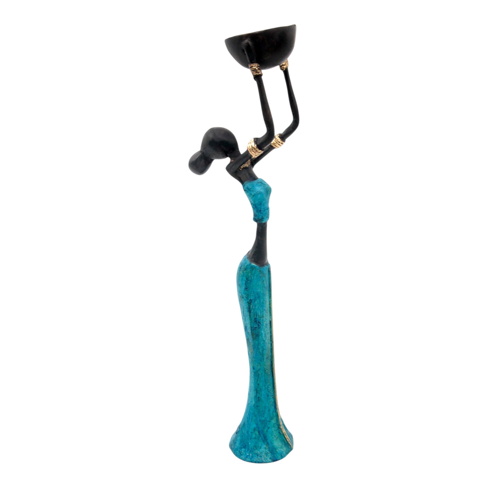 Bronze Mohamadi Dermé 30 cm bleu n°6 