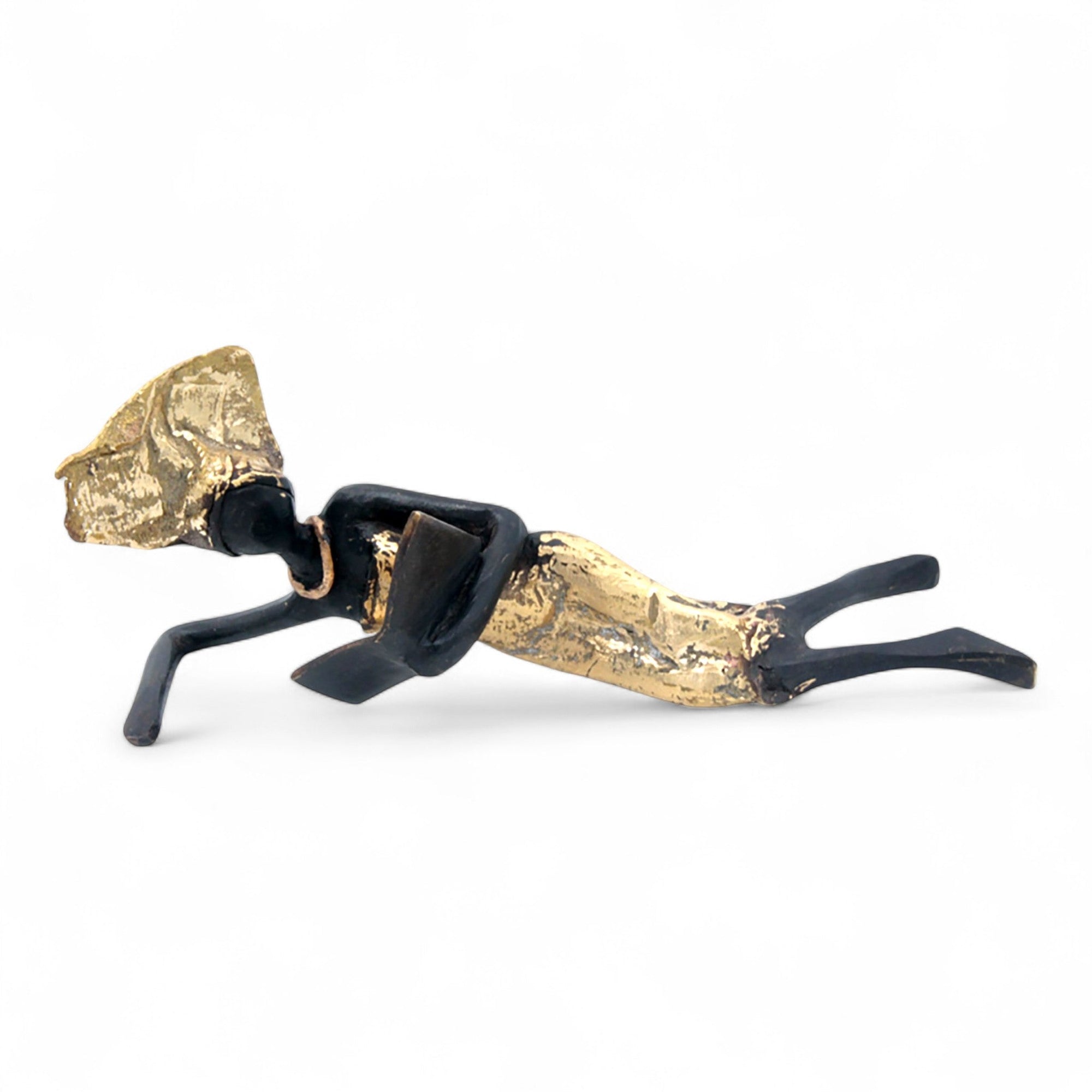Bronze allongé 20 cm doré n°5 