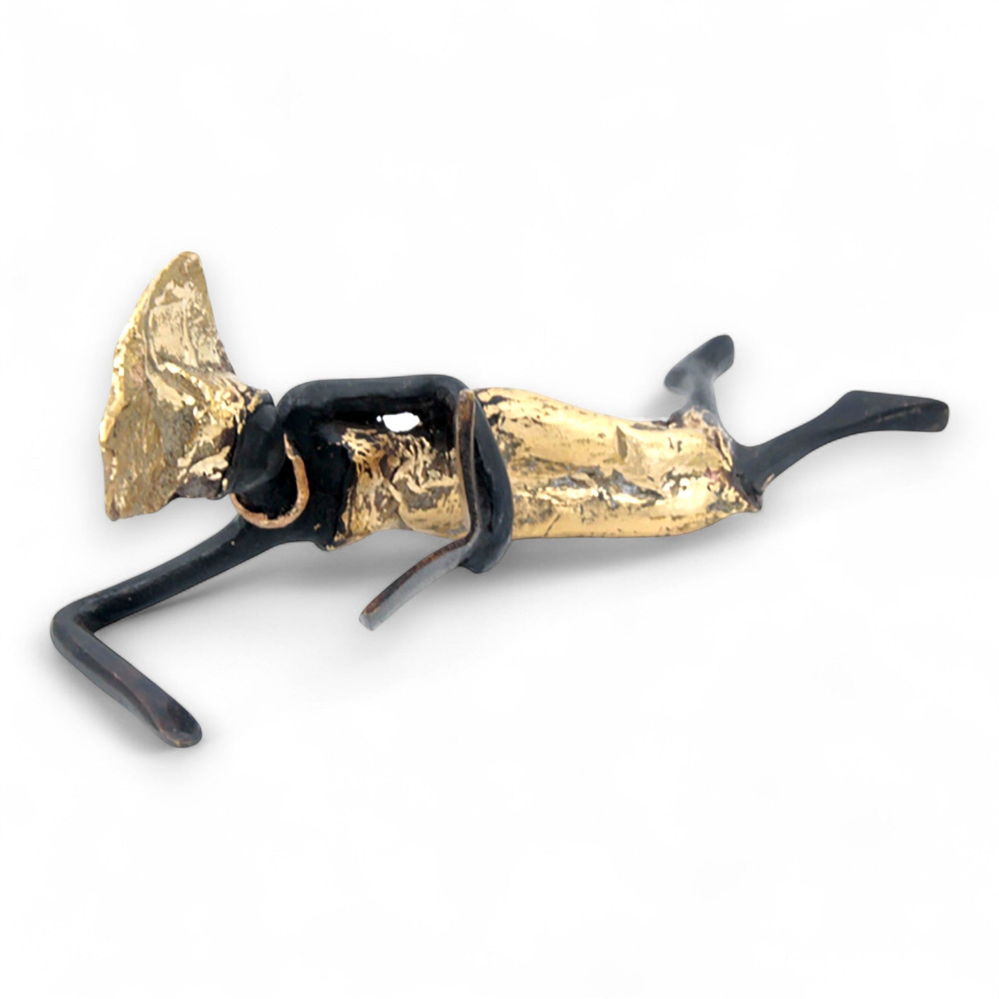 Bronze allongé 20 cm doré n°5 
