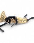 Bronze allongé 20 cm doré n°5 