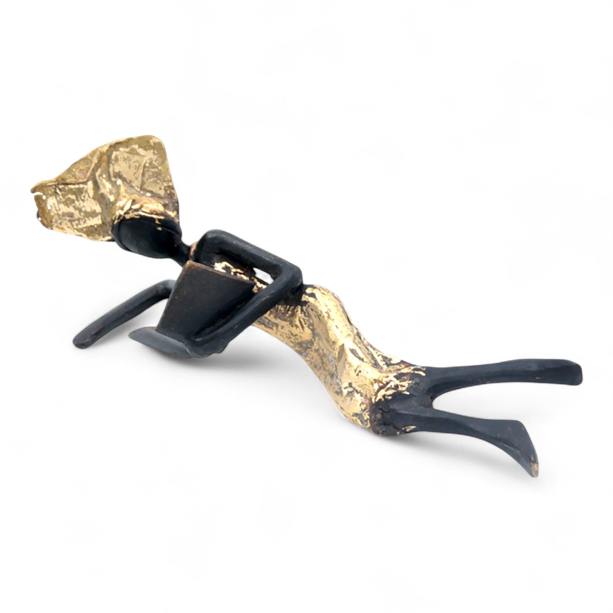 Bronze allongé 20 cm doré n°5 