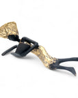 Bronze allongé 20 cm doré n°5 