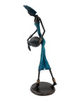 Bronze 35 cm bleu n°1 
