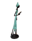 Bronze 35 cm turquoise n°3 