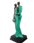 Bronze Issouf couple 55 cm vert n°2 Bronzes d'Afrique