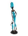 Bronze 35 cm bleu n°5 