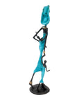 Bronze 35 cm bleu n°5 