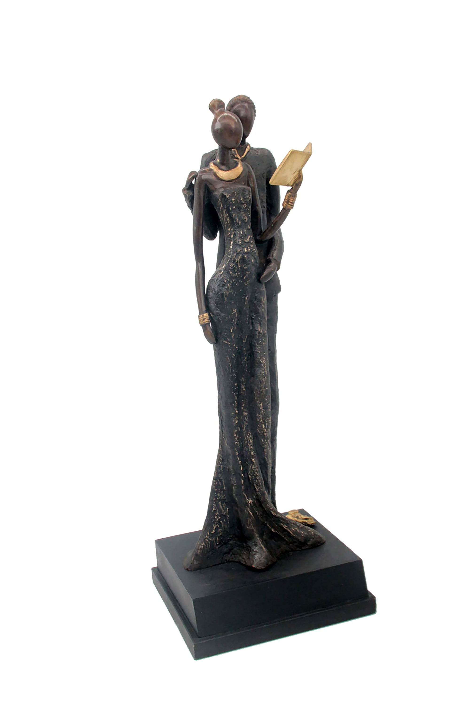 Bronze Issouf couple 55 cm noir n°2 Bronzes d'Afrique