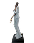 Bronze Issouf couple 55 cm gris n°1 Bronzes d'Afrique