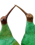 Bronze Feuille Couple oiseaux 