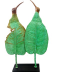 Bronze Feuille Couple oiseaux n°2 