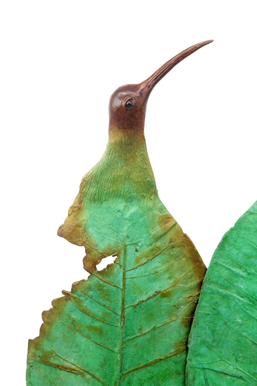Bronze Feuille Couple oiseaux n°2 