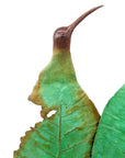 Bronze Feuille Couple oiseaux n°2 