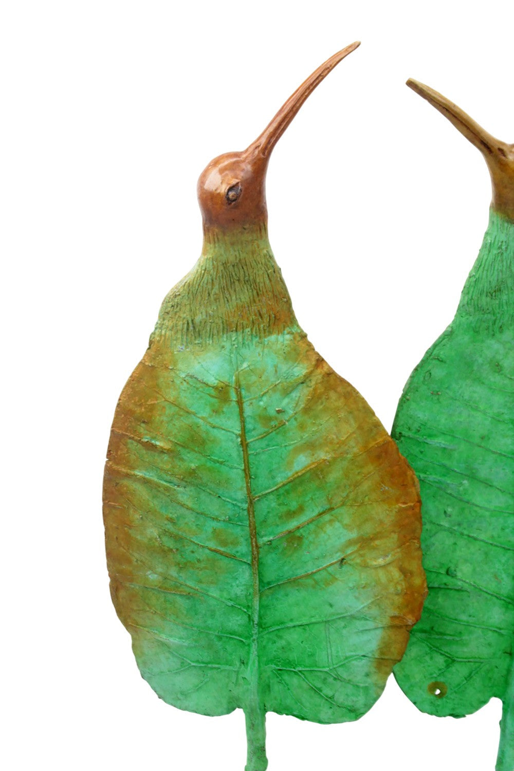 Bronze Feuille Couple oiseaux n°4 