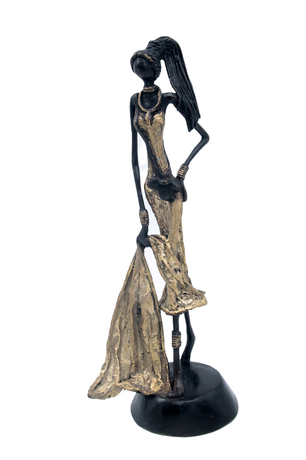 Bronze 35 cm doré n°5 Bronzes d'Afrique