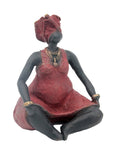 Bronze Big Mama 25 cm rouge n°1 Bronzes d'Afrique