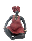 Bronze Big Mama 25 cm rouge n°1 Bronzes d'Afrique