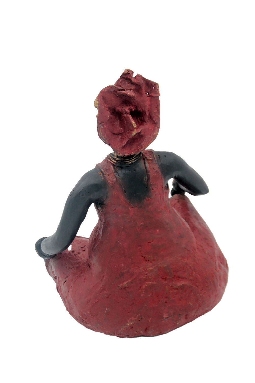 Bronze Big Mama 25 cm rouge n°1 Bronzes d'Afrique