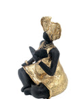 Bronze Big Mama 20 cm doré n°2 Bronzes d'Afrique