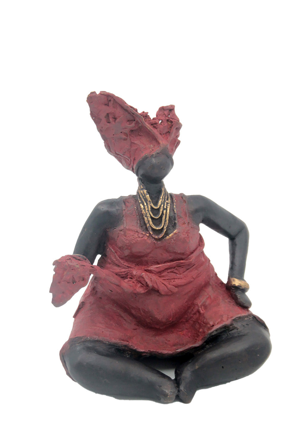 Bronze Big Mama 20 cm rouge n°3 Bronzes d'Afrique