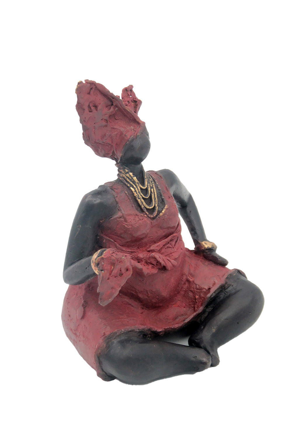 Bronze Big Mama 20 cm rouge n°3 Bronzes d'Afrique