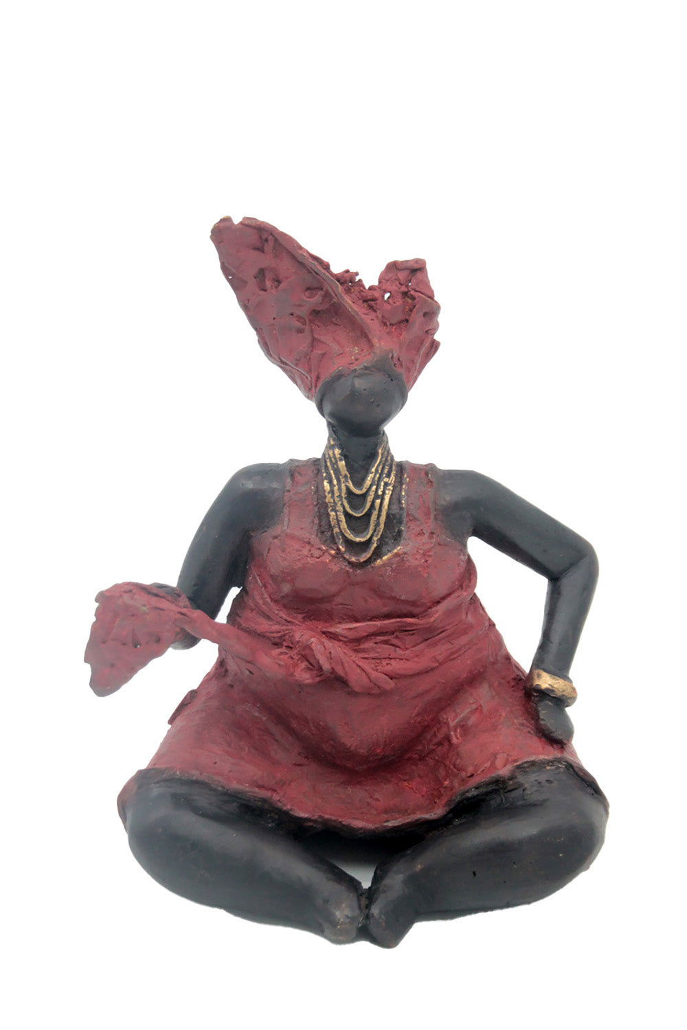 Bronze Big Mama 20 cm rouge n°3 Bronzes d'Afrique