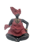 Bronze Big Mama 20 cm rouge n°3 Bronzes d'Afrique