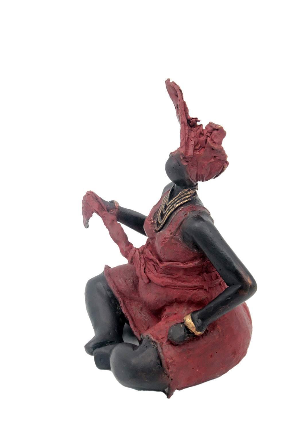 Bronze Big Mama 20 cm rouge n°3 Bronzes d'Afrique