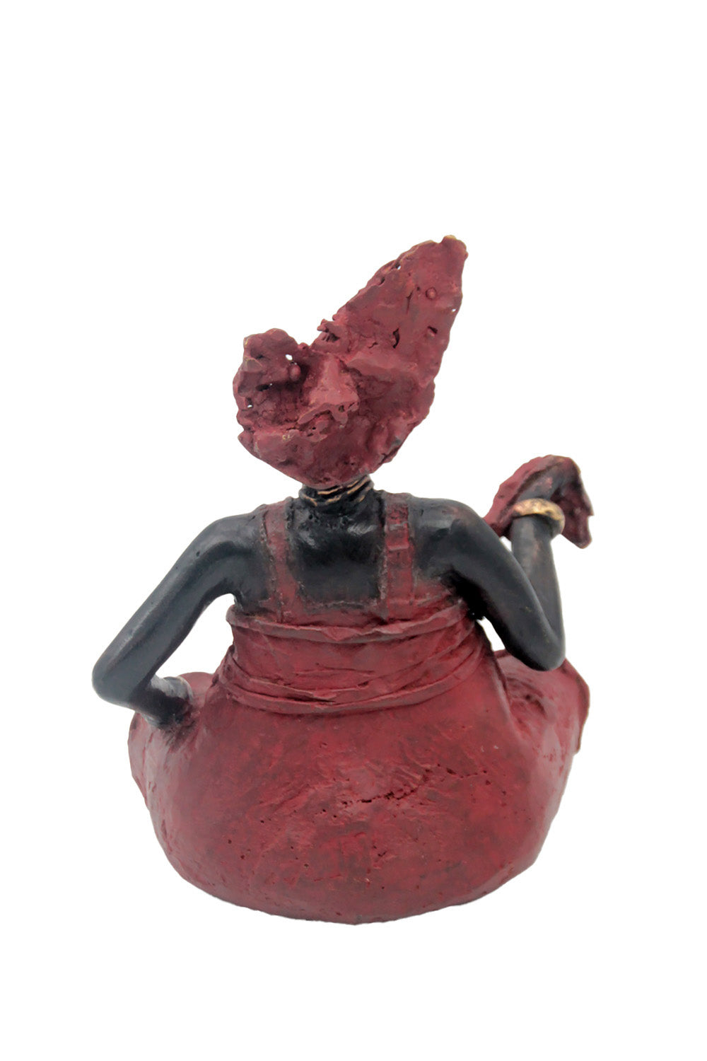Bronze Big Mama 20 cm rouge n°3 Bronzes d'Afrique