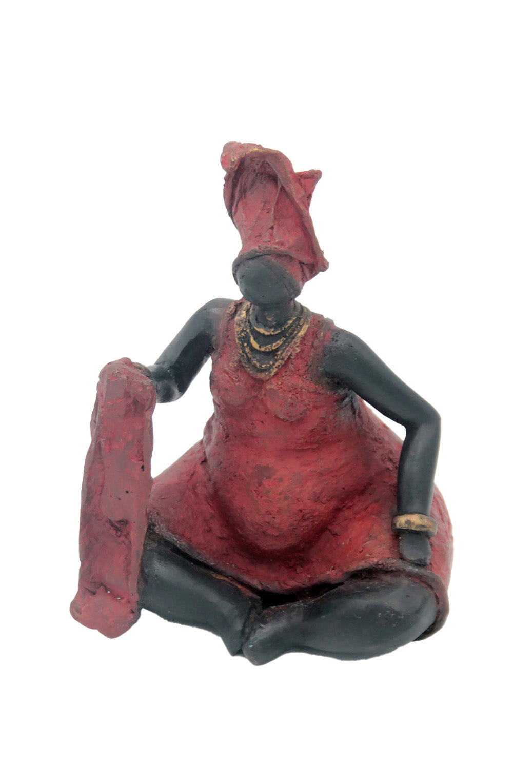 Bronze Big Mama 15 cm rouge n°1 Bronzes d'Afrique