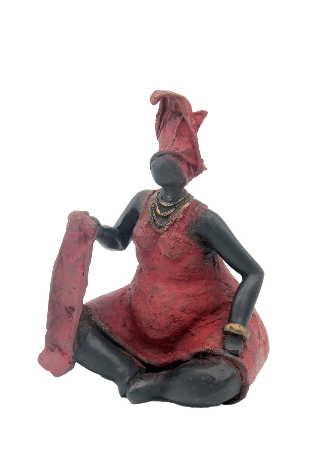 Bronze Big Mama 15 cm rouge n°1 Bronzes d'Afrique