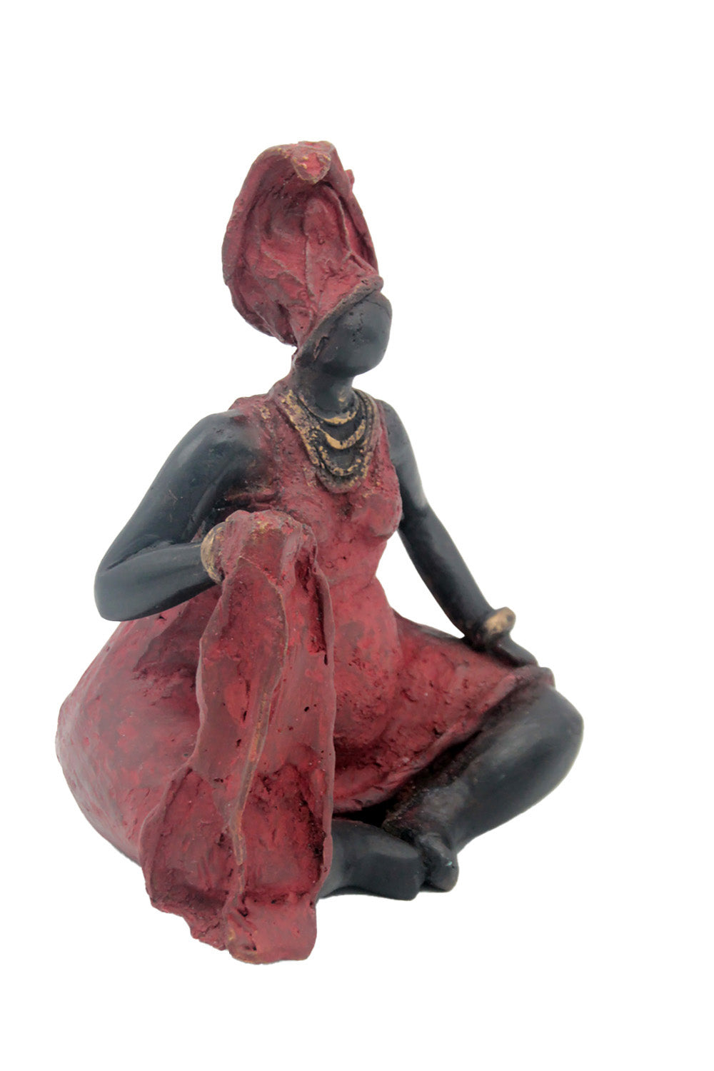Bronze Big Mama 15 cm rouge n°1 Bronzes d'Afrique