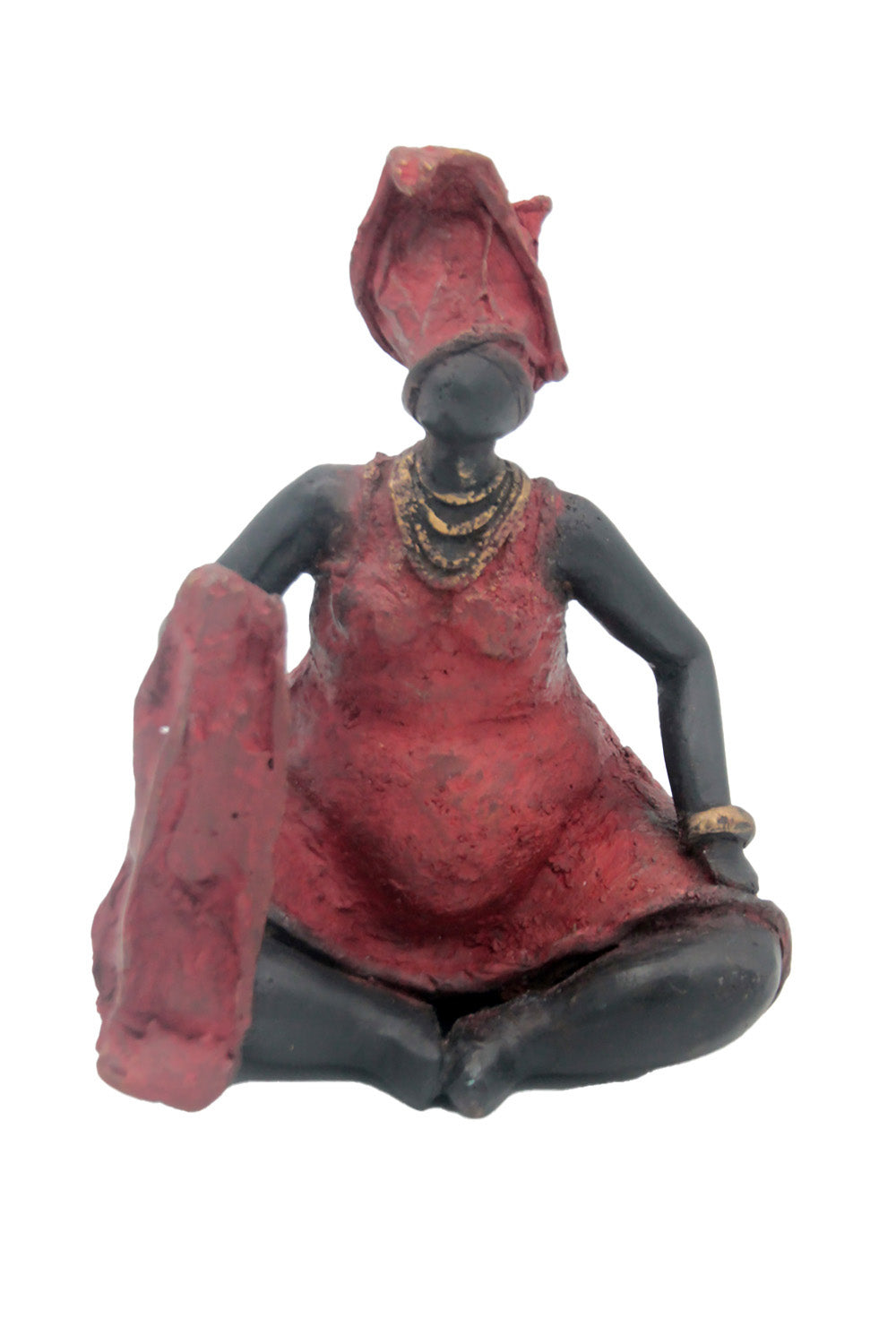 Bronze Big Mama 15 cm rouge n°1 Bronzes d'Afrique
