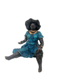 Bronze Big Mama 10 cm bleu n°1 Bronzes d'Afrique