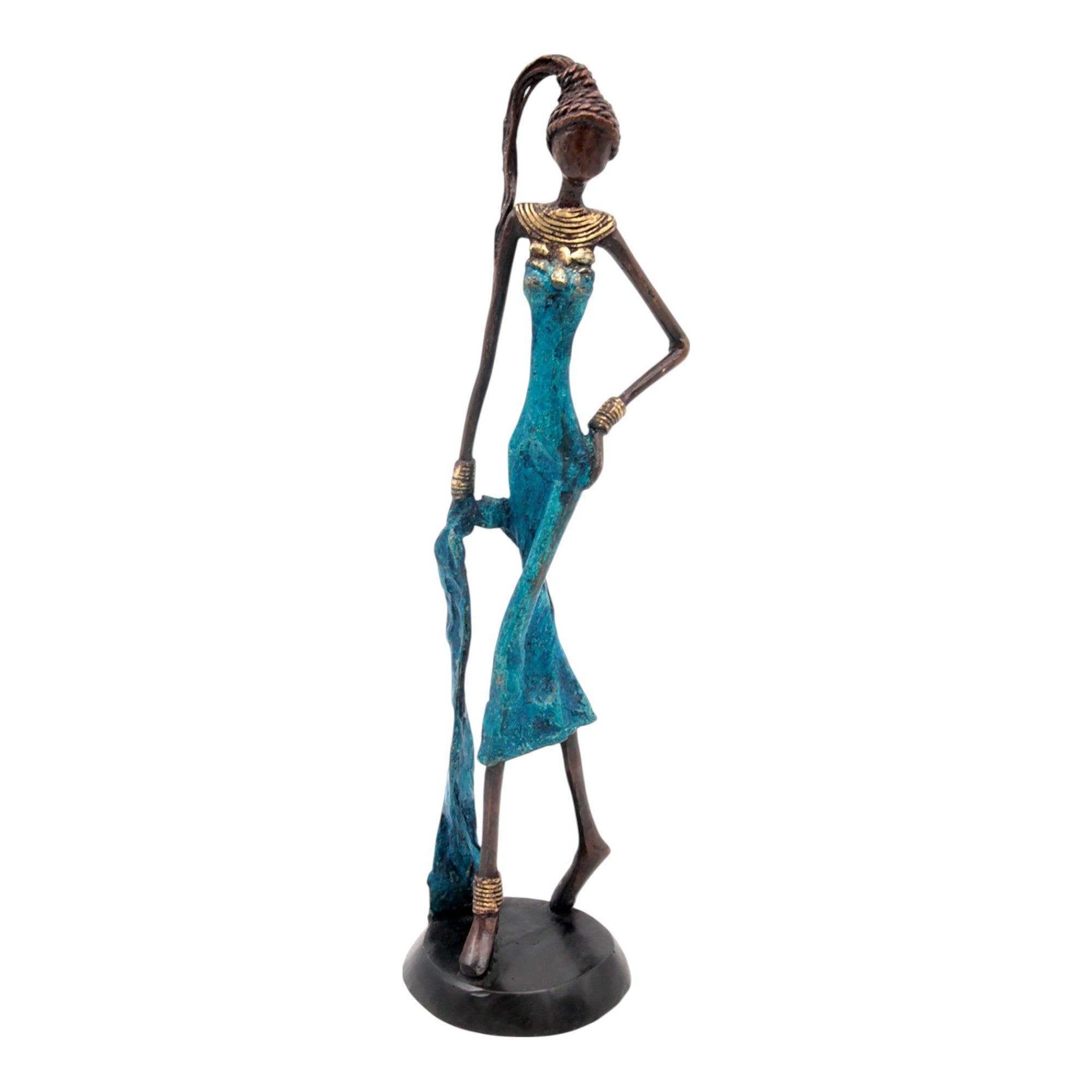Bronze 35 cm bleu n°3 