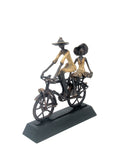 Couple à vélo n°2 Bronzes d'Afrique