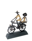 Couple à vélo n°2 Bronzes d'Afrique