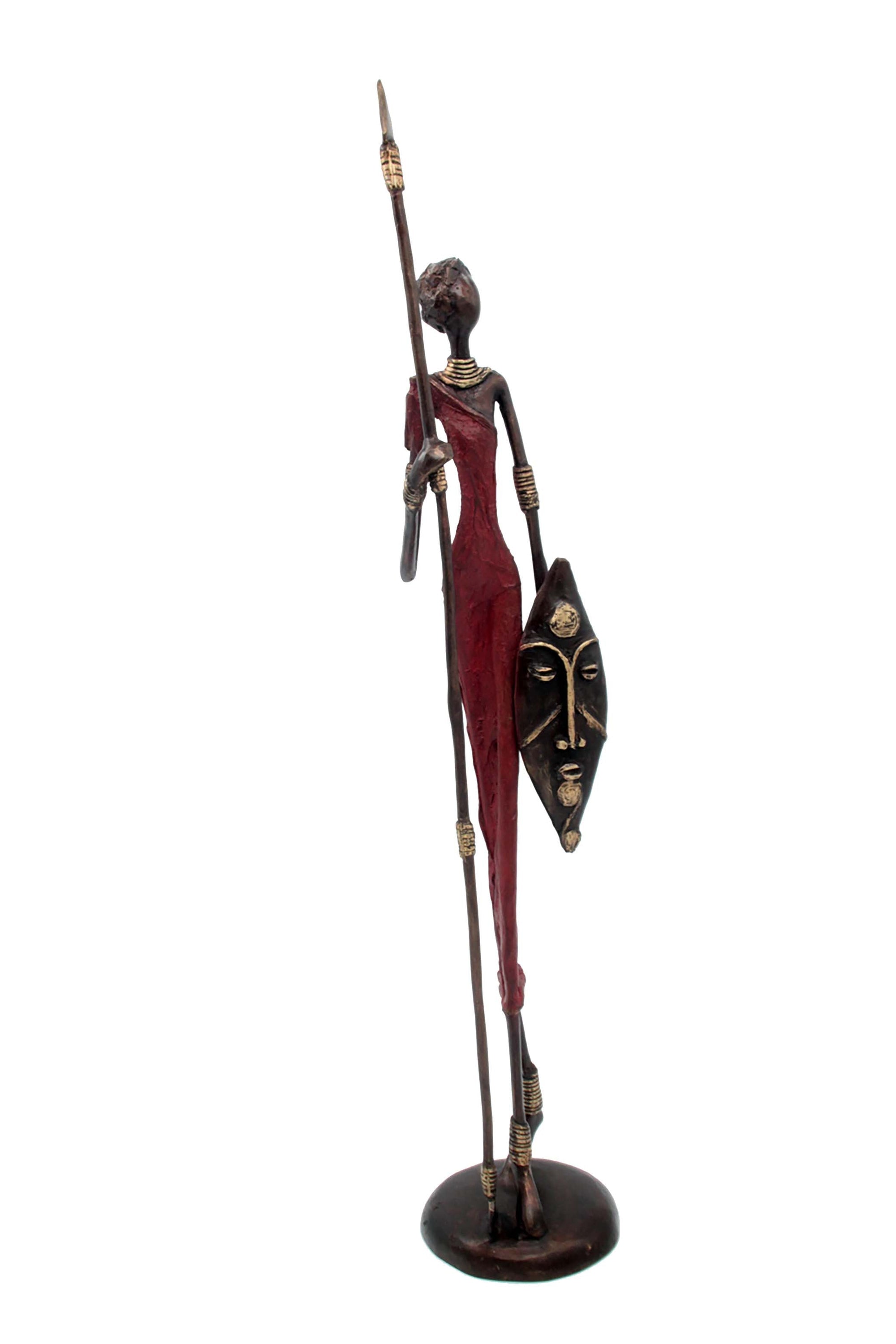 Bronze 55 cm rouge n°4 Bronzes d'Afrique