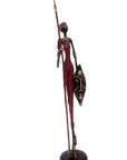 Bronze 55 cm rouge n°4 Bronzes d'Afrique