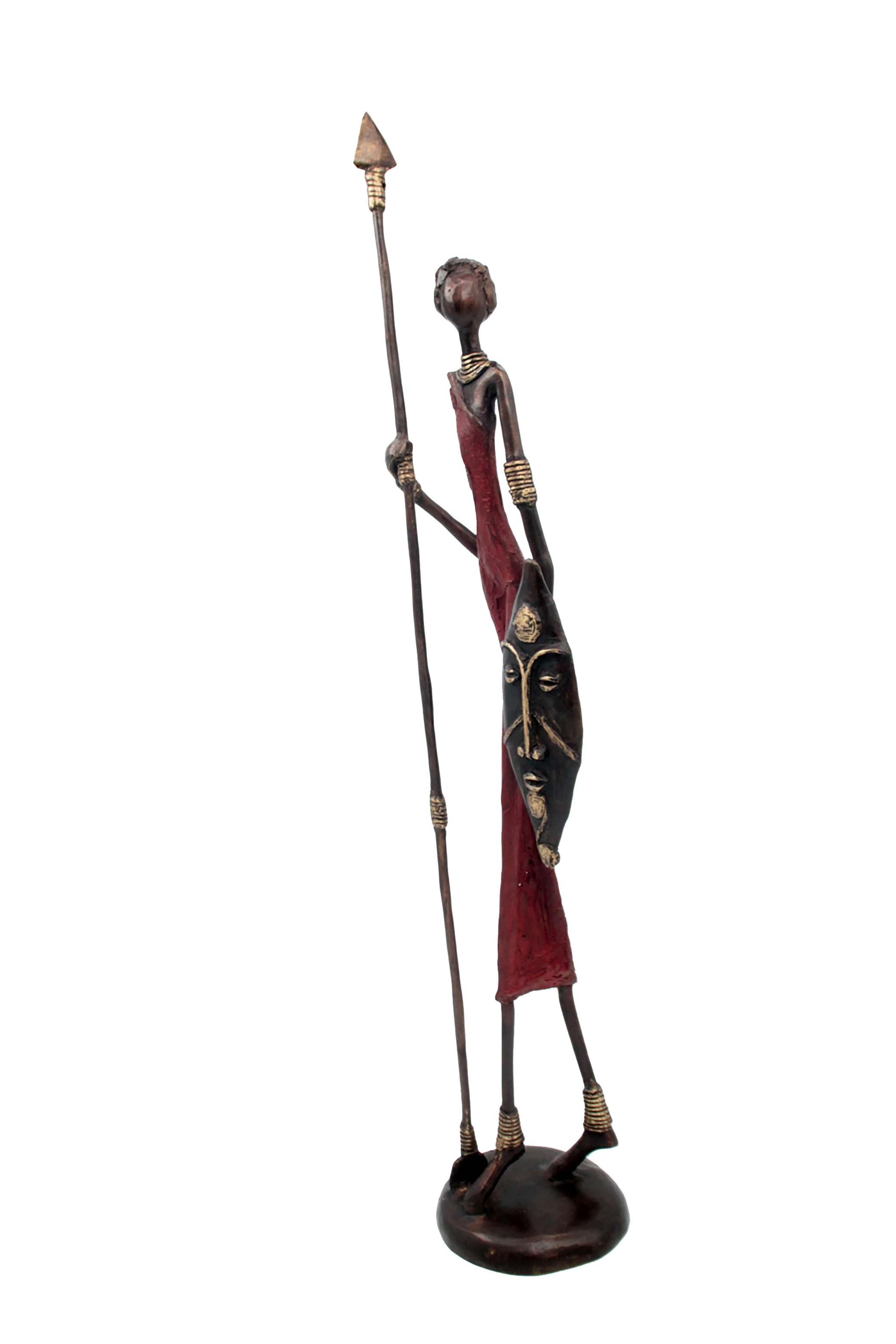 Bronze 55 cm rouge n°4 Bronzes d'Afrique
