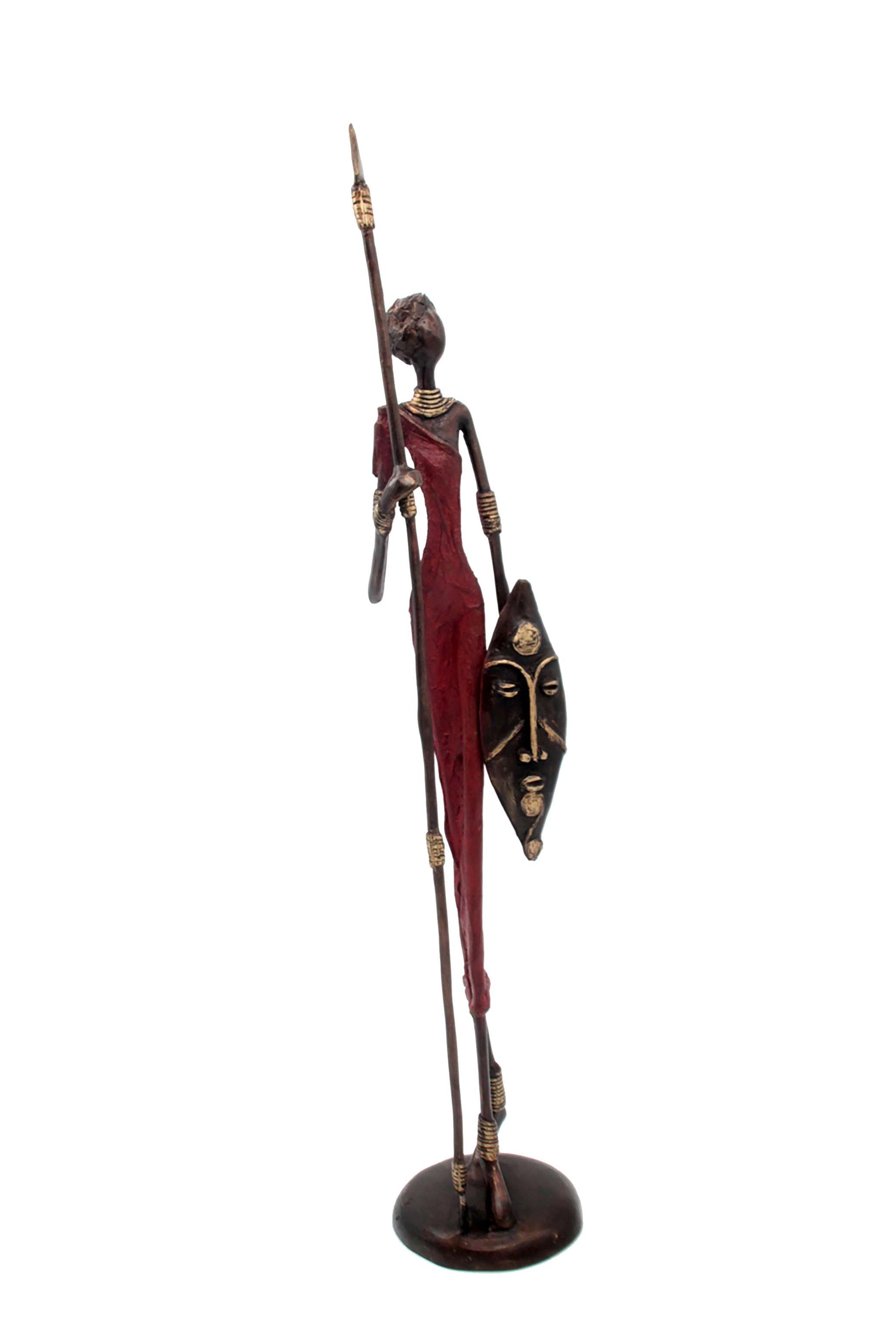 Bronze 55 cm rouge n°4 Bronzes d'Afrique