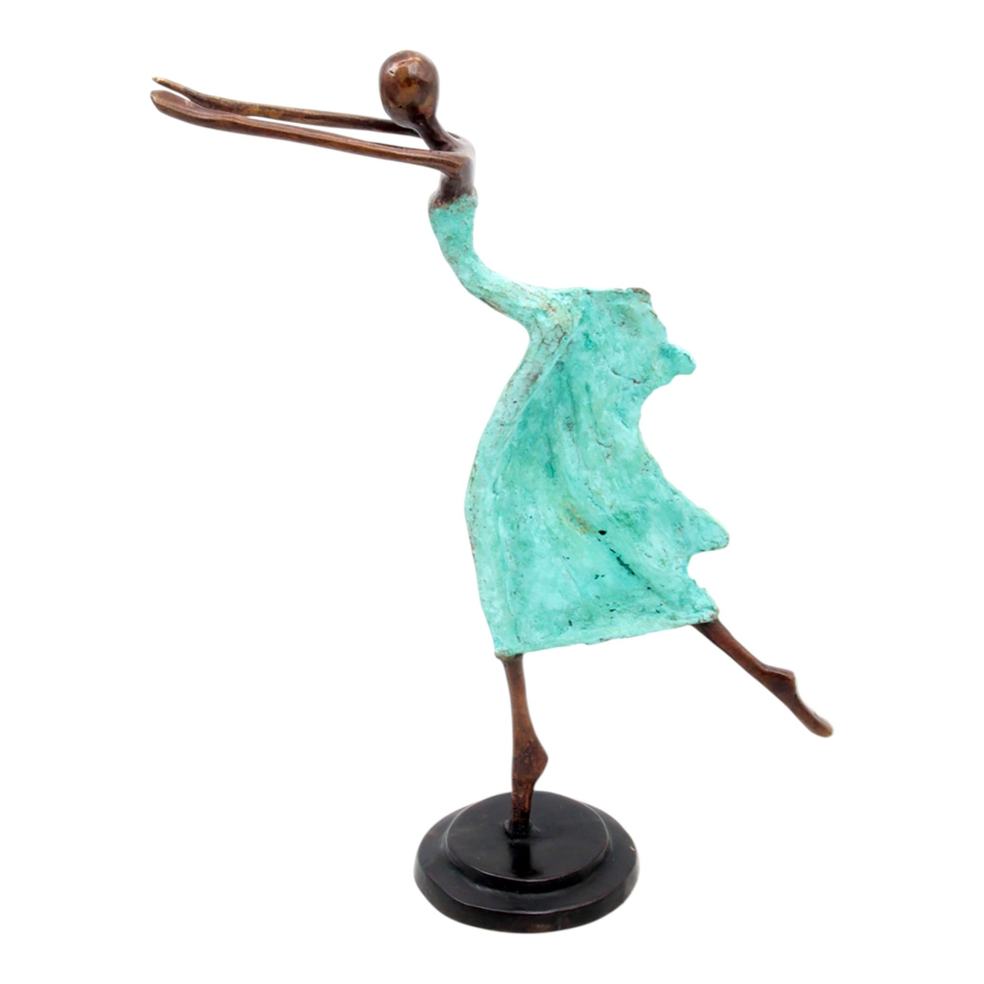 Danseuse 35 cm turquoise n°1 